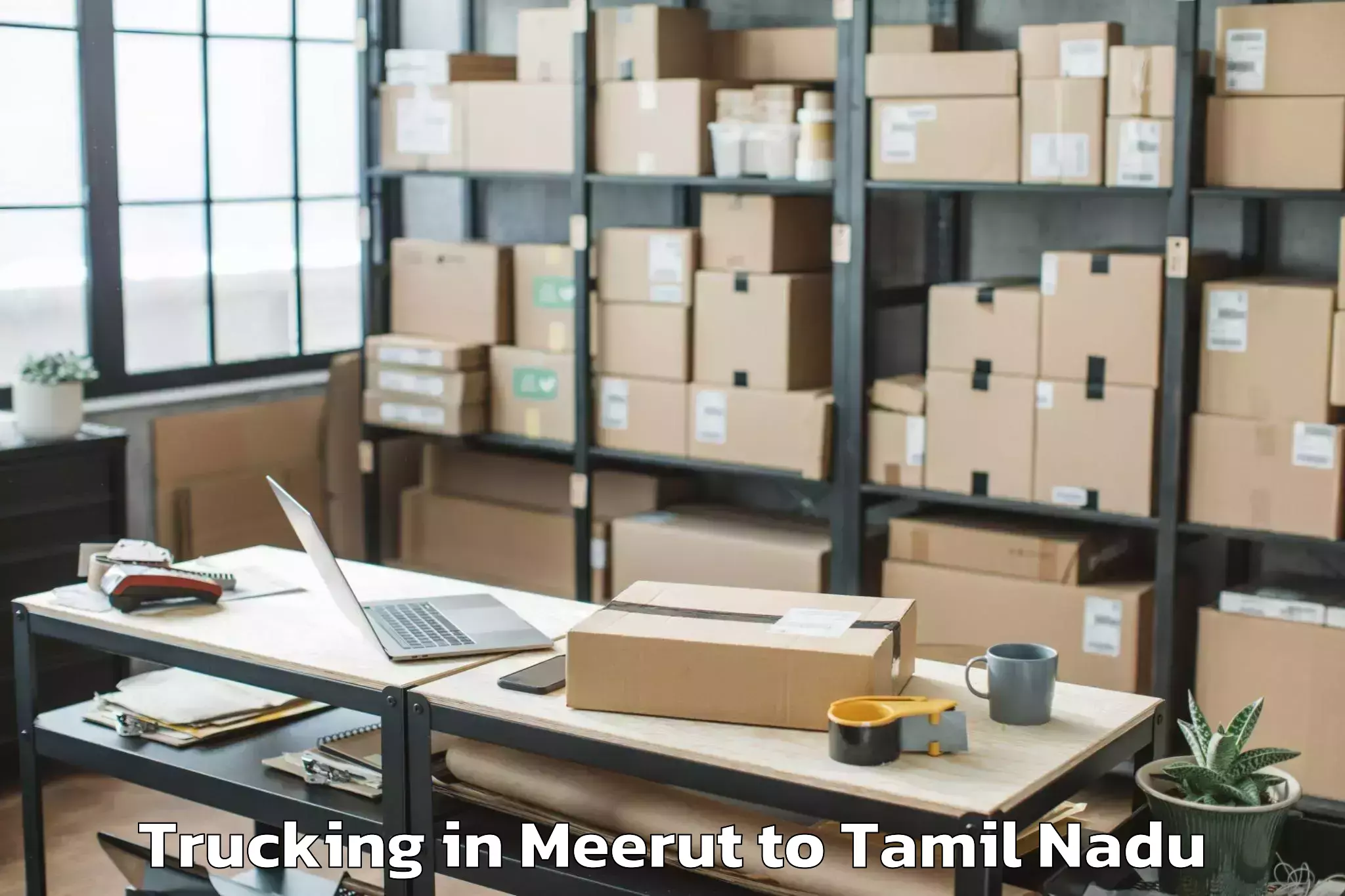 Efficient Meerut to Udumalaippettai Trucking